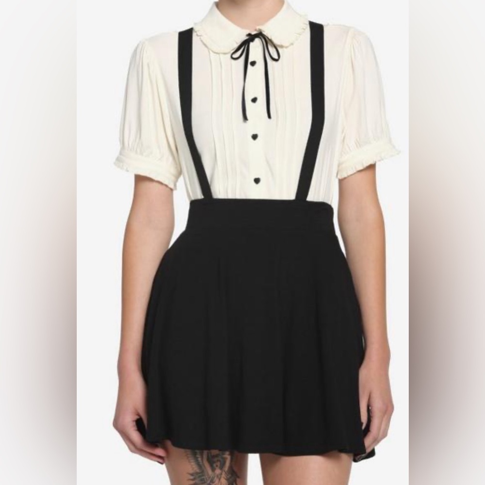 Black Suspender Skirt